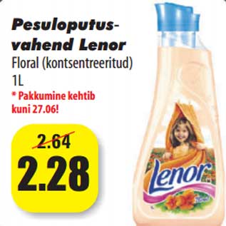 Allahindlus - Pesuloputusvahend Lenor