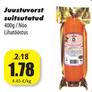 Allahindlus - Juustuvorst suitsutatud