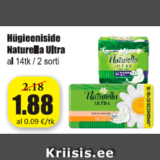 Allahindlus - Hügieeniside Naturella Ultra