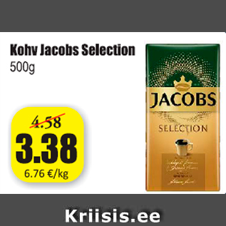 Allahindlus - Kohv Jacobs Selection 500 g