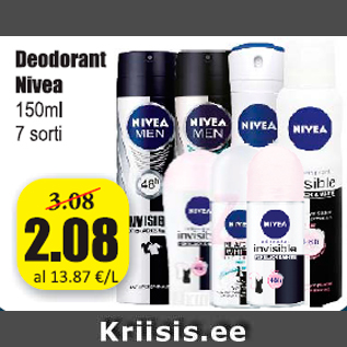 Allahindlus - Deodorant Nivea