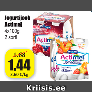 Allahindlus - Jogurtijook Actimel