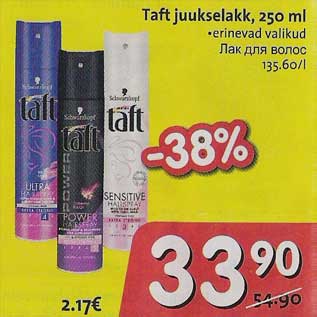 Allahindlus - Taft juukselakk