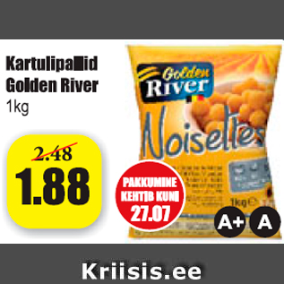 Скидка - Картофельные шарики Golden River 1 кг