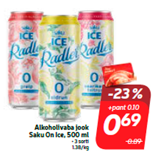 Allahindlus - Alkoholivaba jook Saku On Ice, 500 ml