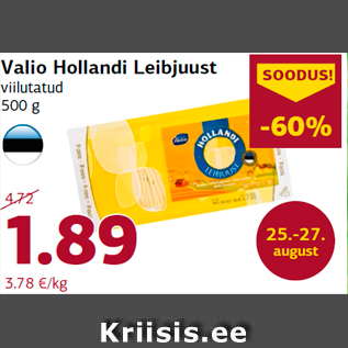Allahindlus - Valio Hollandi Leibjuust