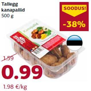 Allahindlus - Tallegg kanapallid 500 g