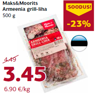 Allahindlus - Maks&Moorits Armeenia grill-liha 500 g