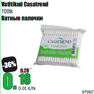 Allahindlus - Vatitikud Casatrend 100tk