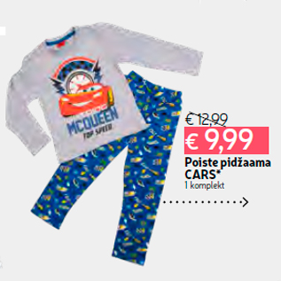 Allahindlus - Poiste pidžaama CARS* 1 komplekt