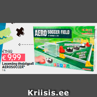 Allahindlus - Lauamäng õhujalgpall AEROSOCCER* 1 tk