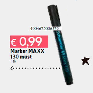 Скидка - Маркер MAXX 130 черный 1 шт.