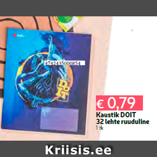 Allahindlus - Kaustik DOIT 32 lehte ruuduline 1 tk