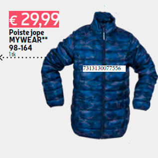 Allahindlus - Poiste jope MYWEAR** 98-164 1 tk