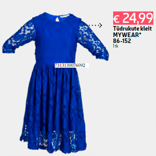 Allahindlus - Tüdrukute kleit MYWEAR* 86-152 1 tk