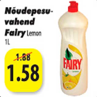 Allahindlus - Nõudepesuvahend Fairy Lemon 1 l