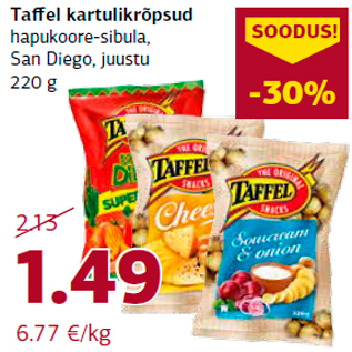 Allahindlus - Taffel kartulikrõpsud