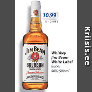 Allahindlus - Whiskey Jim Beam White Label