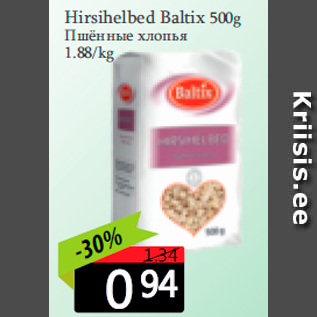 Allahindlus - Hirsihelbed Baltix 500g