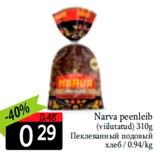 Allahindlus - Narva peenleib