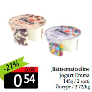 Allahindlus - Jäätisemaitseline jogurt Emma