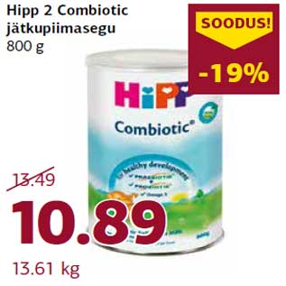 Allahindlus - Hipp 2 Combiotic jätkupiimasegu 800 g