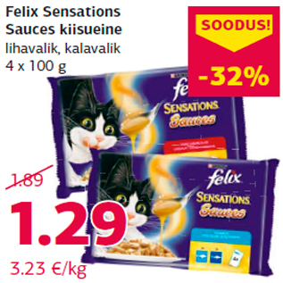 Allahindlus - Felix Sensations Sauces kiisueine