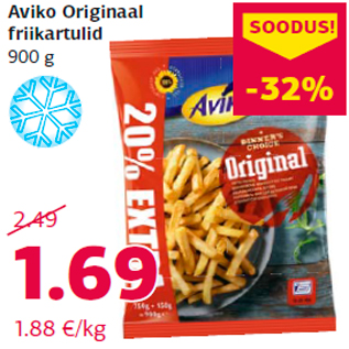 Allahindlus - Aviko Originaal friikartulid 900 g