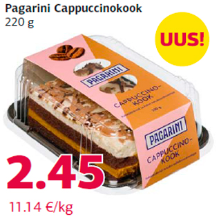 Allahindlus - Pagarini Cappuccinokook 220 g