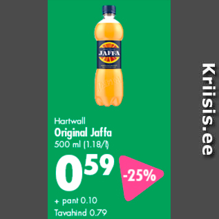 Allahindlus - Hartwall Original Jaffa, 500 ml