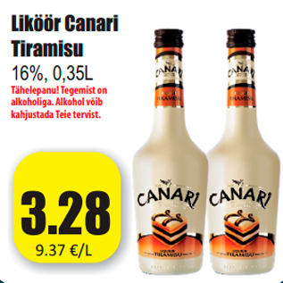 Скидка - Ликер Canari Tiramisu