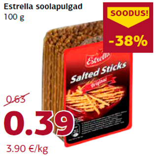 Allahindlus - Estrella soolapulgad 100 g