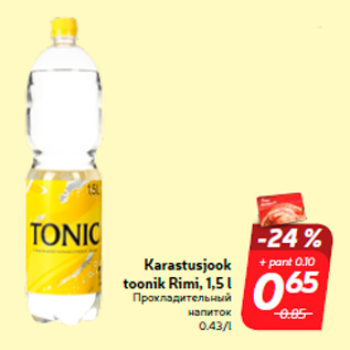 Allahindlus - Karastusjook toonik Rimi, 1,5 l