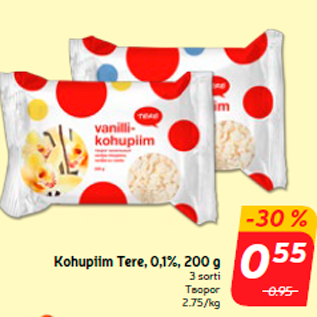 Allahindlus - Kohupiim Tere, 0,1%, 200 g