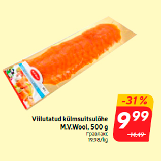 Allahindlus - Viilutatud külmsuitsulõhe M.V.Wool, 500 g