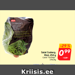 Allahindlus - Salat Cosberg, Rimi, 250 g