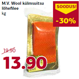 Allahindlus - M.V. Wool külmsuitsu lõhefilee kg