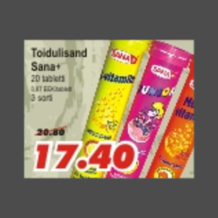 Allahindlus - Toidulisand Sana+