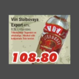 Allahindlus - Viin Stolbovaja Export