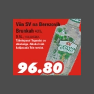 Allahindlus - Viin SV na Berezovih Brunkah