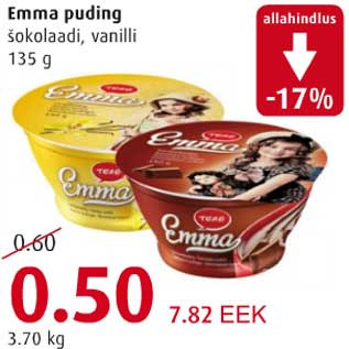 Allahindlus - Emma puding