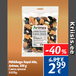 Allahindlus - Pähklisegu Royal Mix, Arimex, 300 g