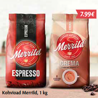 Скидка - Кофе в зернах Merrild, 1 кг