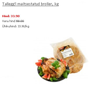 Allahindlus - Talleggi maitsestatud broiler