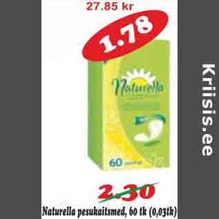 Allahindlus - Naturella pesukaitsmed, 60 tk