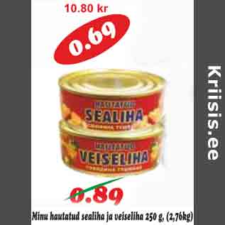 Allahindlus - Minu hautatud sealiha ja veiseliha 250 g