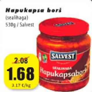 Скидка - Борщ с квашеной капустой (свинина) 530g/Salvest