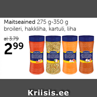 Allahindlus - Maitseained 275 g - 350 g