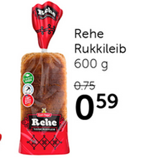 Allahindlus - Rehe Rukkileib 600 g