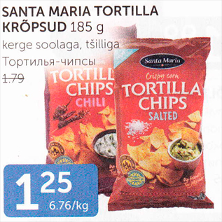 Allahindlus - SANTA MARIA TORTILLA KRÕPSUD 185 G